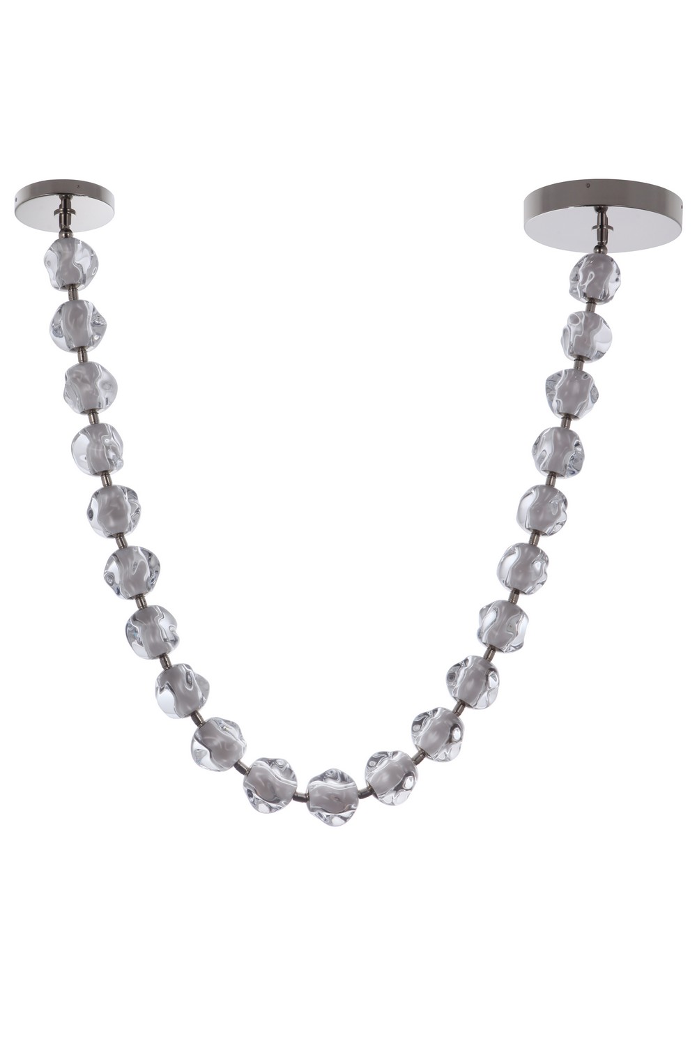 Polished Nickel LED Pendant from the Jackie Collection
