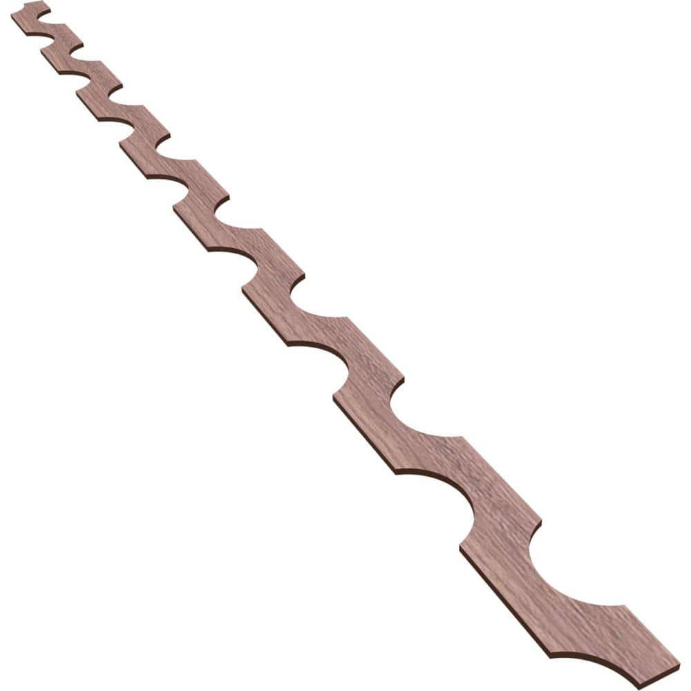 Pomeroy 94 in. H x 0.375 in. W Slatwall Panels in Walnut 12-Pack