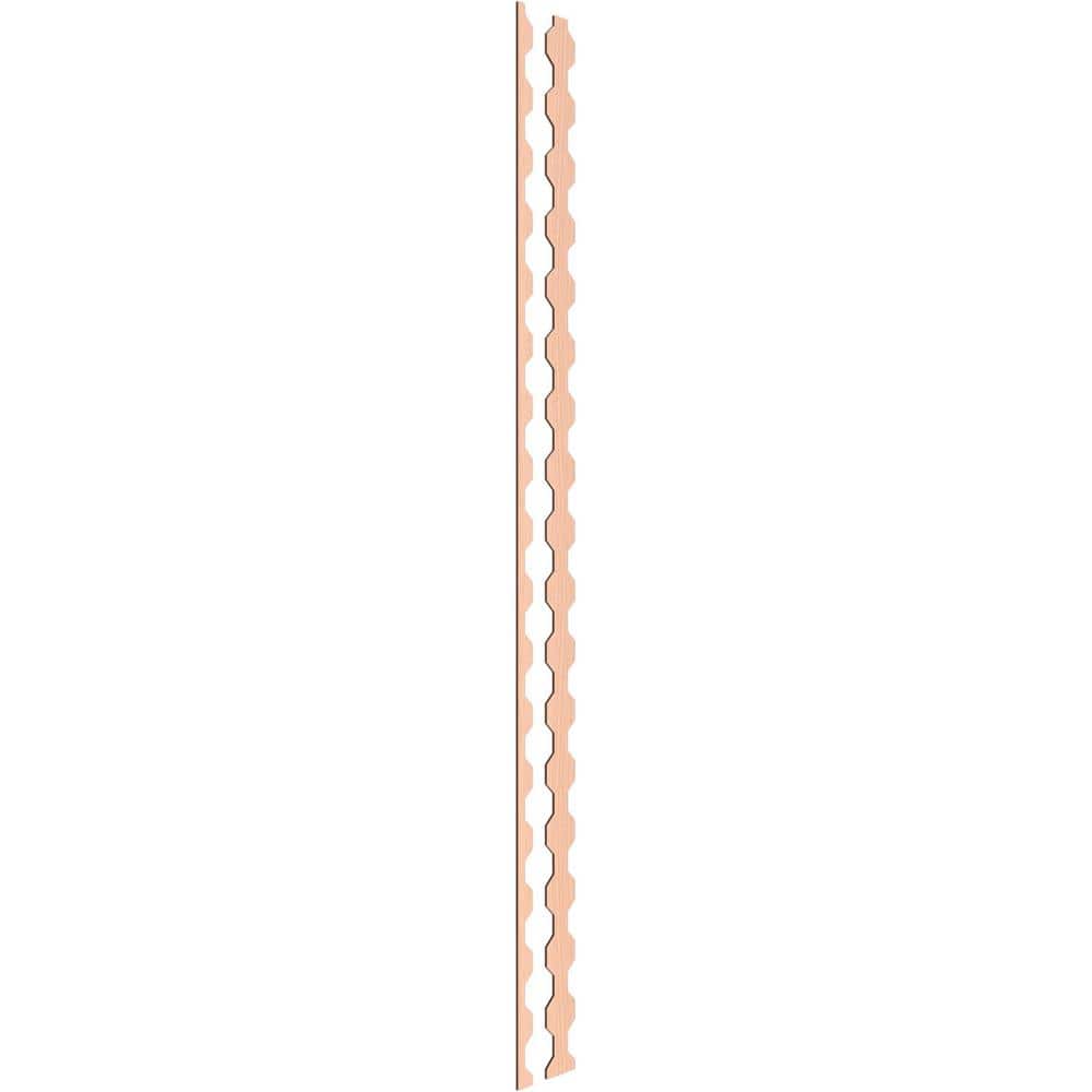 Pontiac 94 in. H x 0.25 in. W Slatwall Panels in Alder 17-Pack