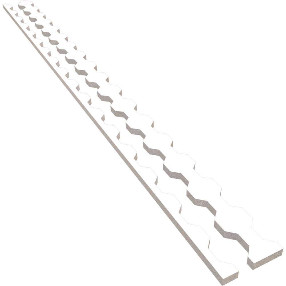 Pontiac 94 in. H x 1 in. W Slatwall Panels in PVC 17-Pack