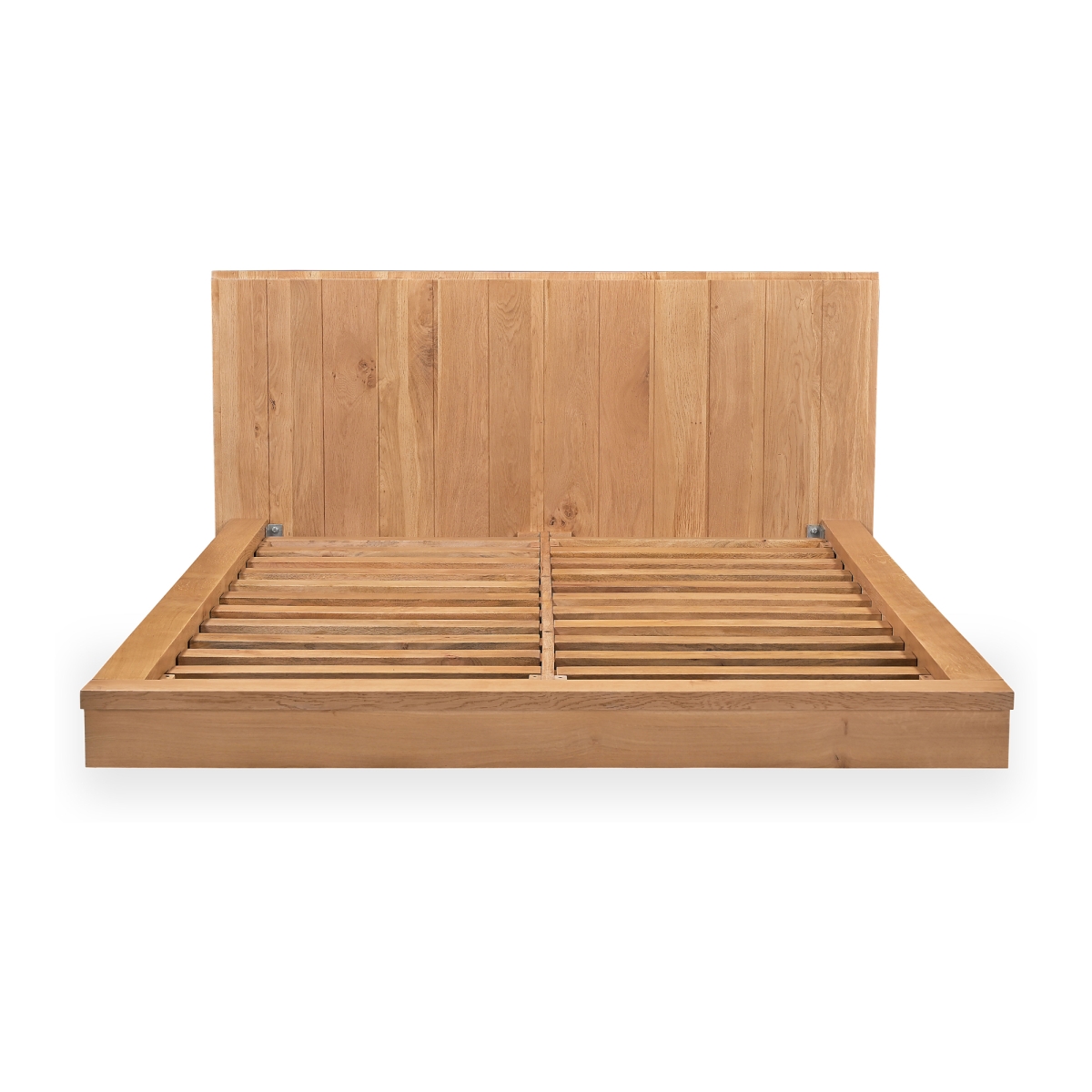 RP-1040-24 Plank Bed, Natural - Queen Size