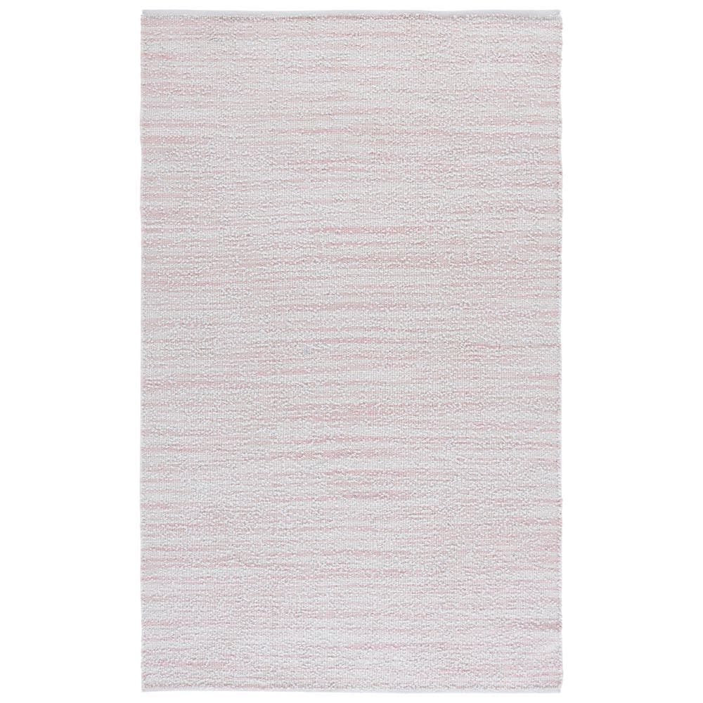 Renewal 6 ft. x 9 ft. Pink/Ivory Abstract Striped Area Rug