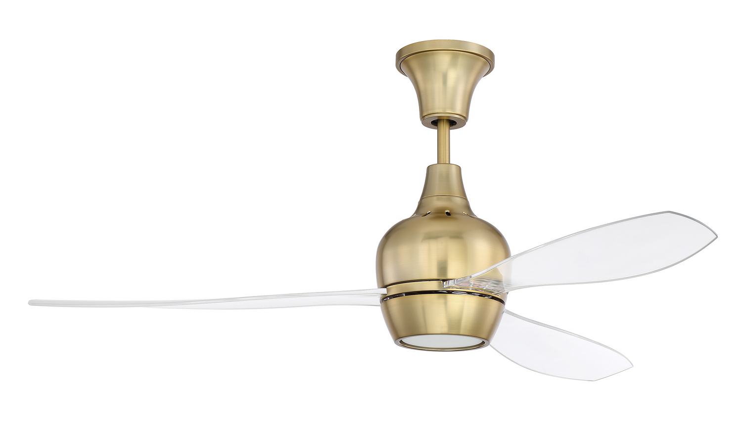 Satin Brass 52"Ceiling Fan from the Bordeaux Collection