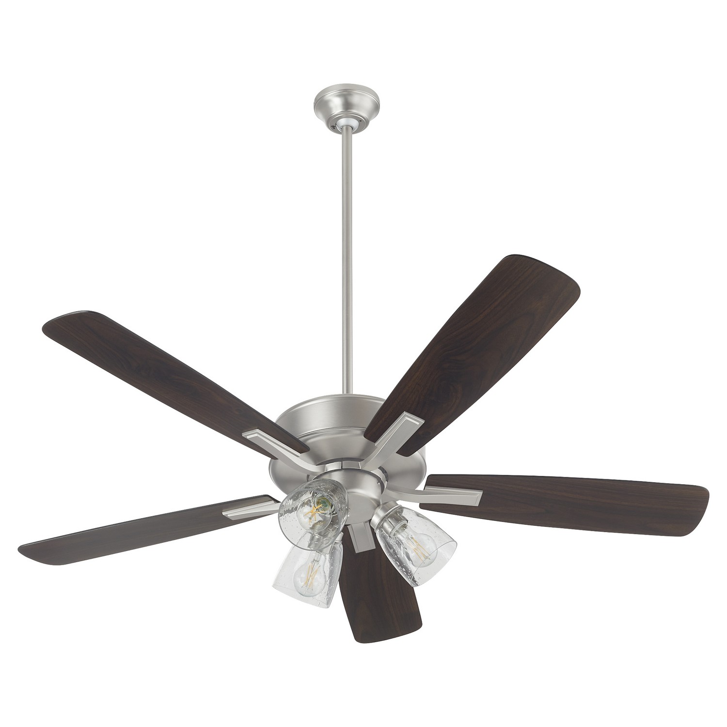 Satin Nickel 52"Ceiling Fan from the Ovation Collection