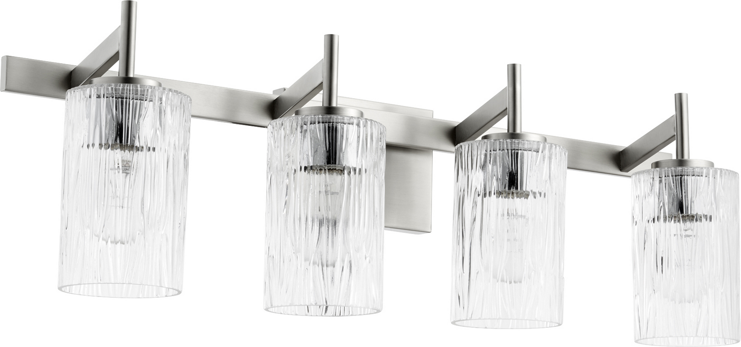 Satin Nickel Four Light Vanity from the 520 Lighting Series Collection