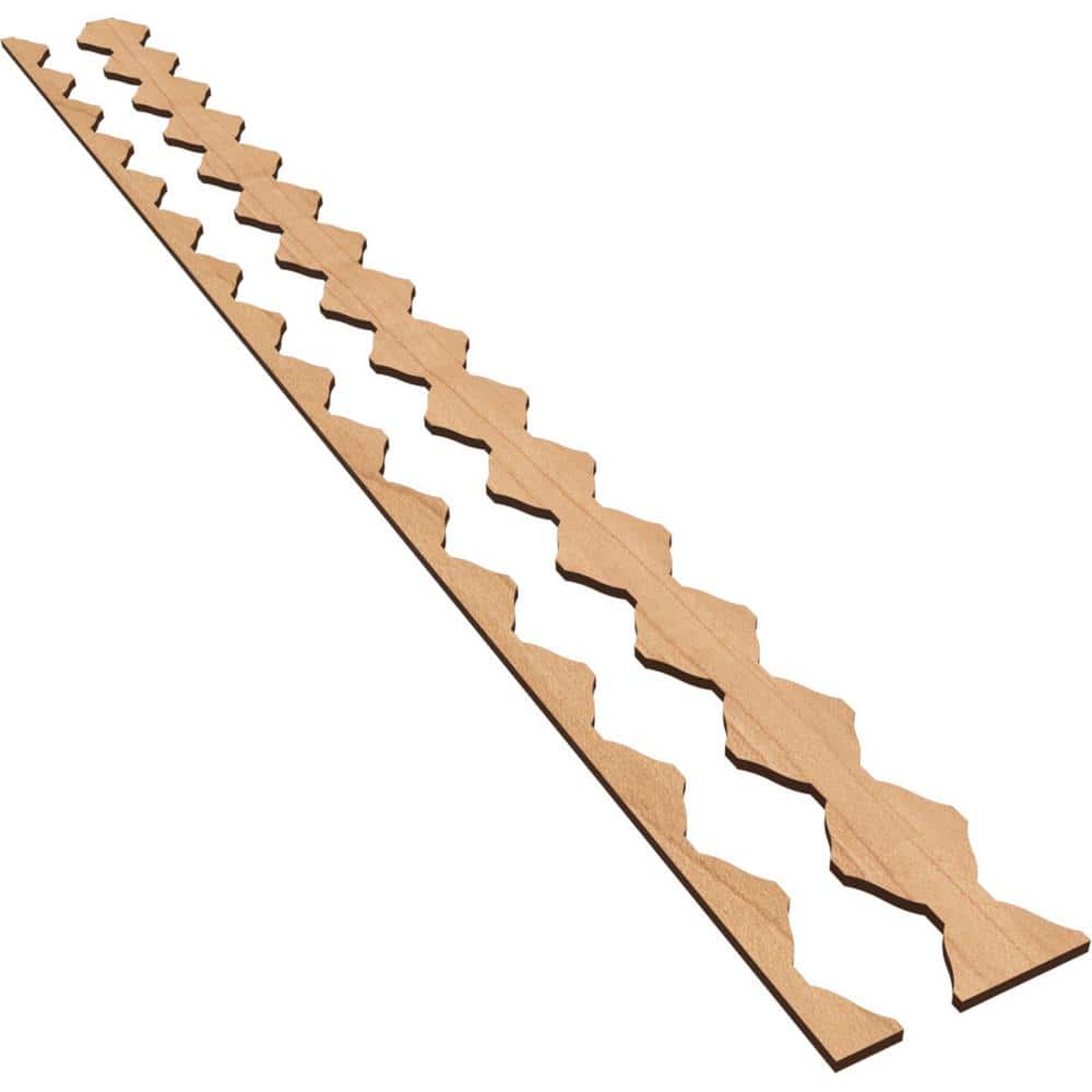 Sheyenne 47 in. H x 0.25 in. W Slatwall Panels in Maple 28-Pack
