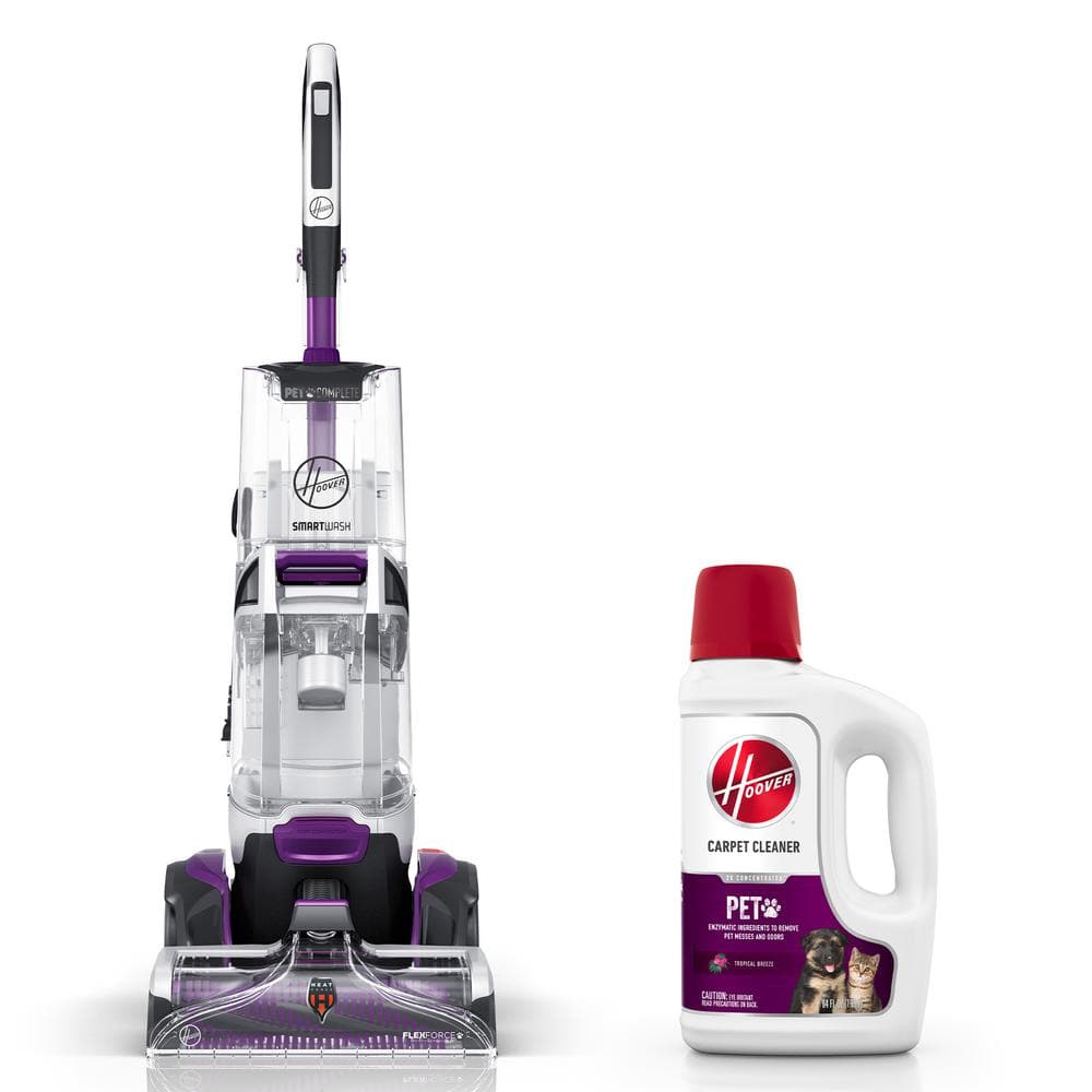 SmartWash Pet Complete Automatic Corded Carpet Cleaner Machine, Carpet Shampooer with 64 oz. Pet Carpet Cleaner Solution