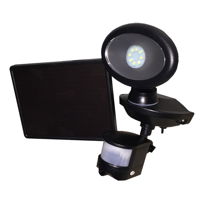 Solar Security Video Camera and Floodlight - Black