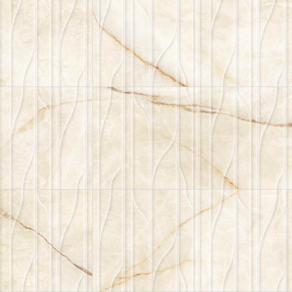 Spanish Solario Deco Gold 12 in.x24 in. Matte 3D Textured Marble Look Porcelain Wall Tile(25-Pieces,53.8 sq. ft./Pallet)