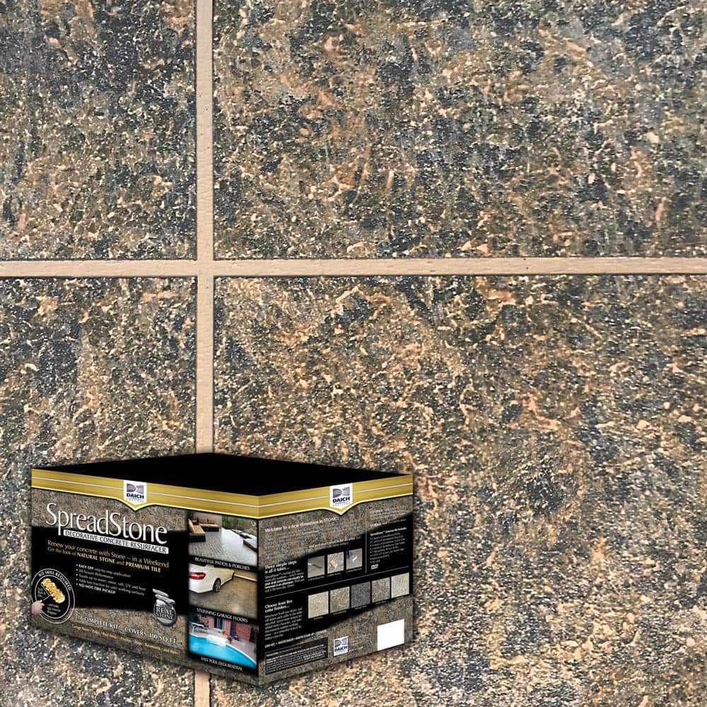 SpreadStone OPTIMA 10 Gal. Summit Grey Satin Interior/Exterior 400 sq.ft. Decorative Concrete Resurfacing Kit