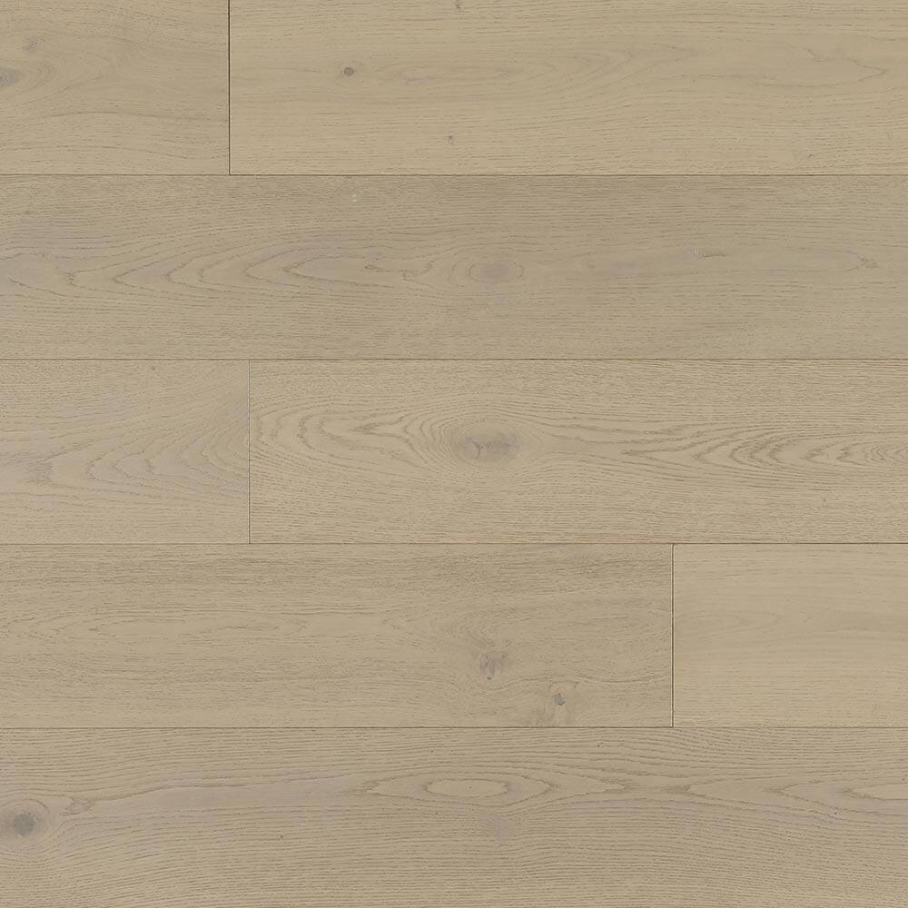 Take Home Sample-Chalk XL Euro Oak Tongue and Groove Water Resistant Wire Brushed Engineered Hardwood Flooring