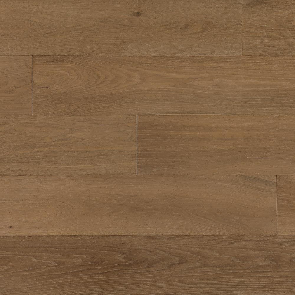 Take Home Sample-Chestnut XL Euro Oak Tongue and Groove Water Resistant Wire Brushed Engineered Hardwood Flooring