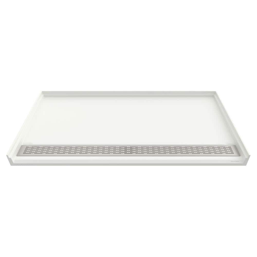 Townsend 38 in. L x 38 in. W Single Threshold ADA Alcove Shower Pan Base with Front Drain in Soft White