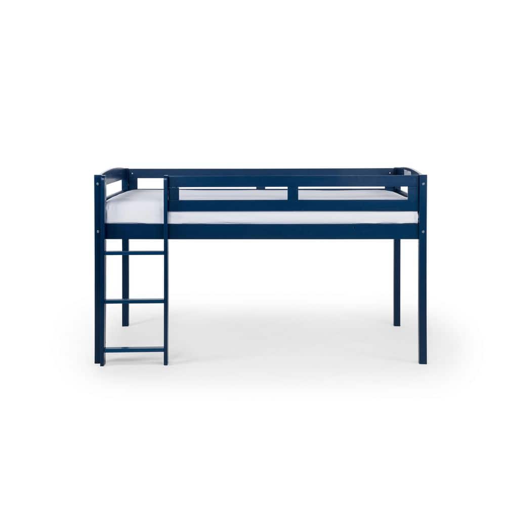 Tribeca Blue Solid Wood Twin Size Junior Loft Bed