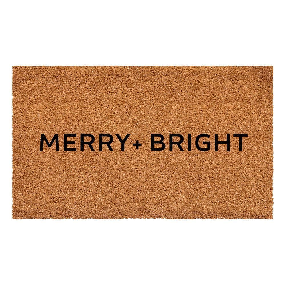 Ultra Modern Merry & Bright Doormat 17" x 29"