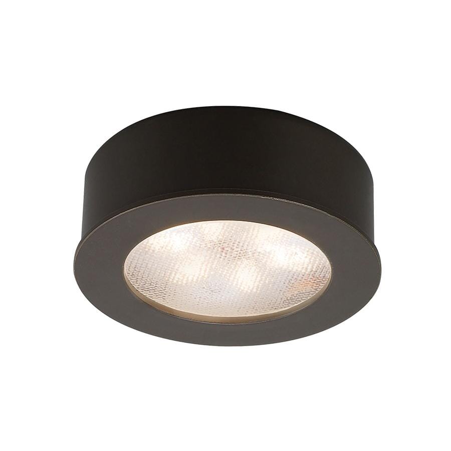 WAC Lighting Round LED 24V Button Light 1-Light in Dark Bronze - HR-LED87-27-DB