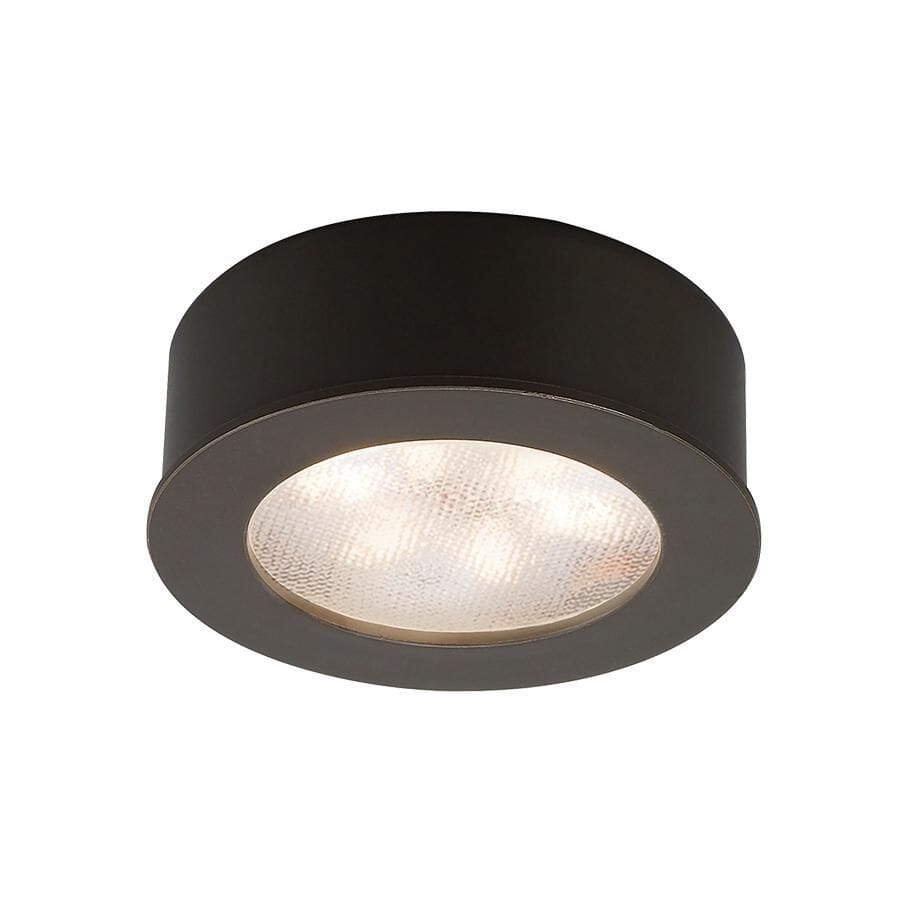 WAC Lighting Round LED 24V Button Light 1-Light in Dark Bronze - HR-LED87-DB