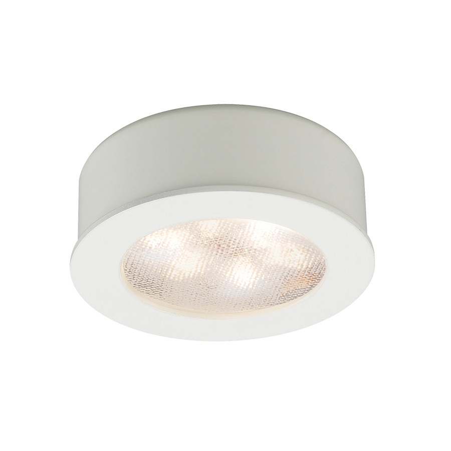 WAC Lighting Round LED 24V Button Light 1-Light in White