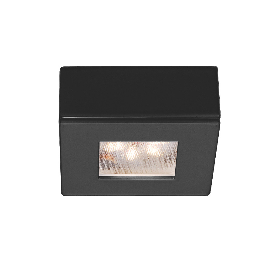 WAC Lighting Square LED 24V Button Light 1-Light in Black