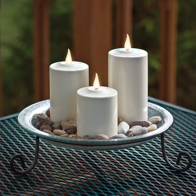 Weatherproof LED Candles (Set of 3)