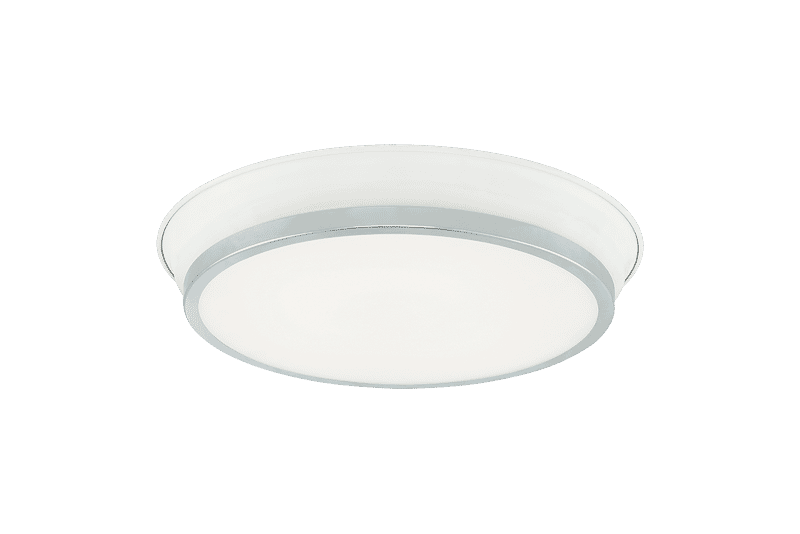 White Chrome Two Light Ceiling Mount from the Jaxx Collection