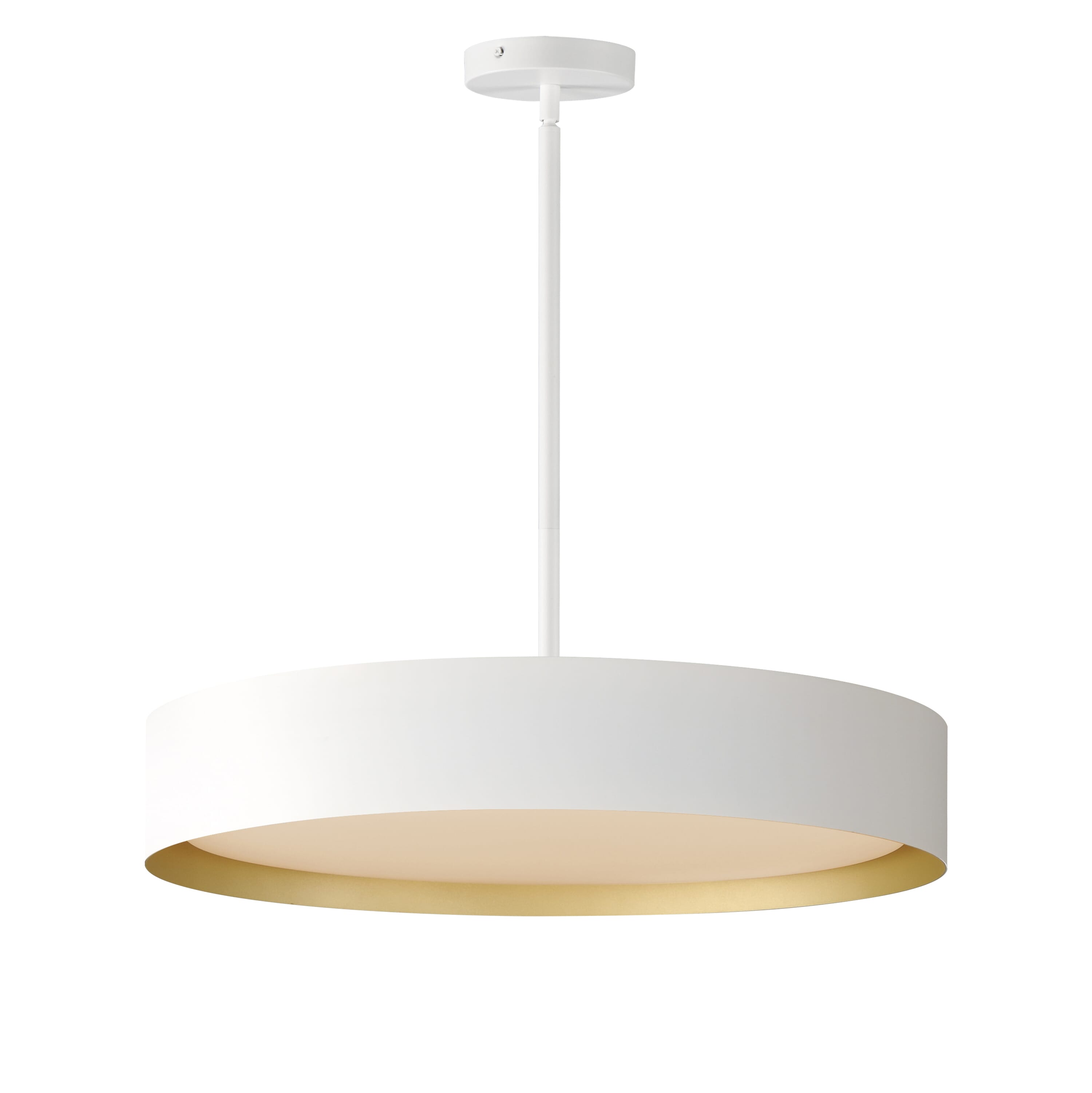 White Gold LED Pendant from the Echo Collection