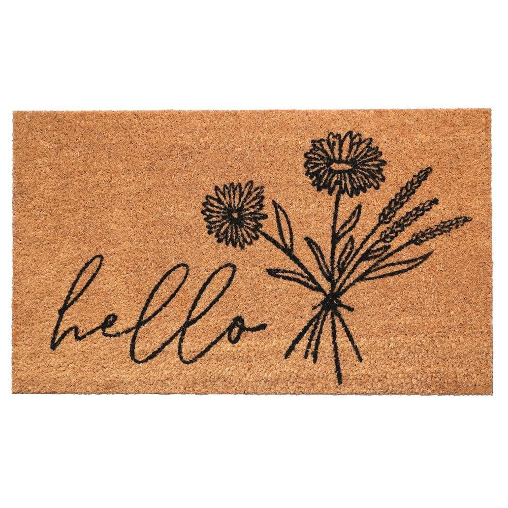 WildFlower Bouquet Doormat, 24" x 48"