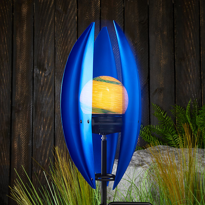 Wind Powered Garden Light