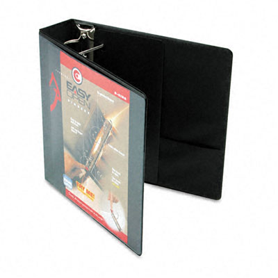 10321 Recycle Clearvue EasyOpen Vinyl D-Ring Presentation Binder 2 Cap Black