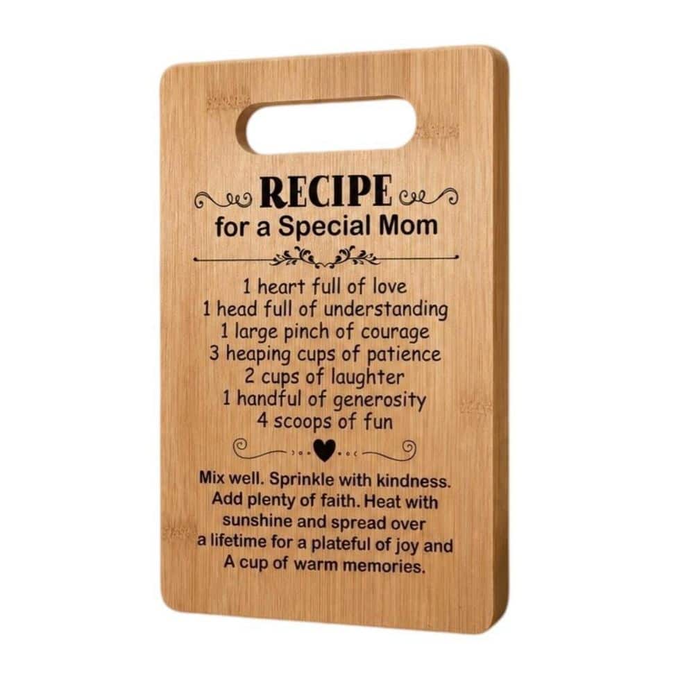 11 in. x 7 in. Rectangular Wood Cutting Board, Multifunctional Cutting Board, Made from Natural Bamboo, Long Lasting