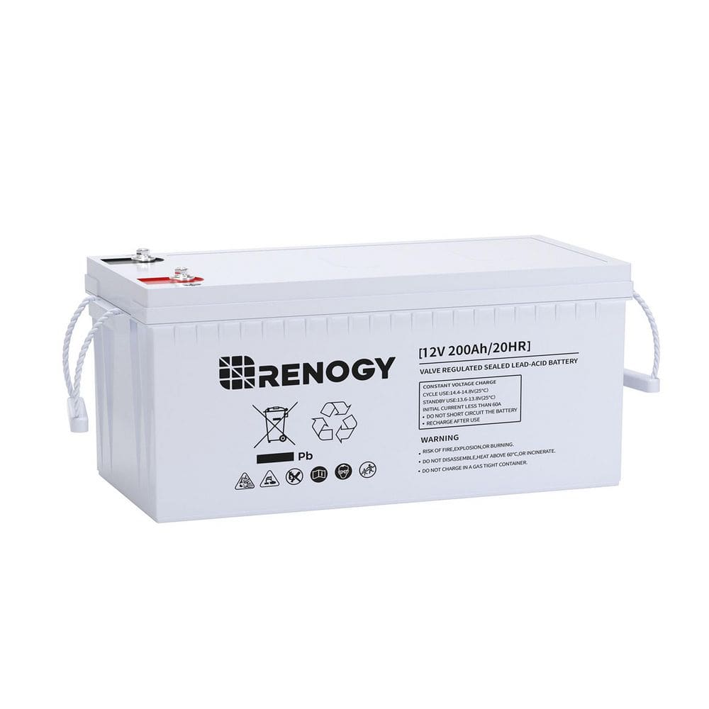 12V 200Ah AGM Deep Cycle Battery Rechargeable Maintenance-Free Back-up Power