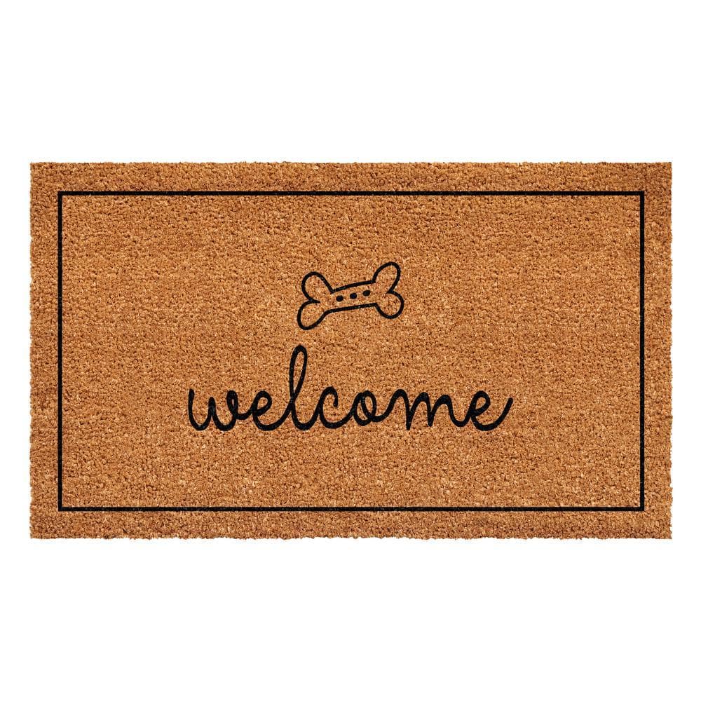 24 in. x 36 in. Dog Bone Welcome Doormat