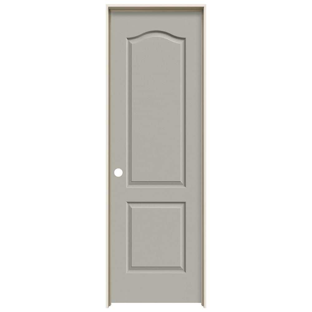 24 in. x 80 in. Camden Vanilla Painted Right-Hand Textured Hollow Core Molded Composite Single Prehung Interior Door