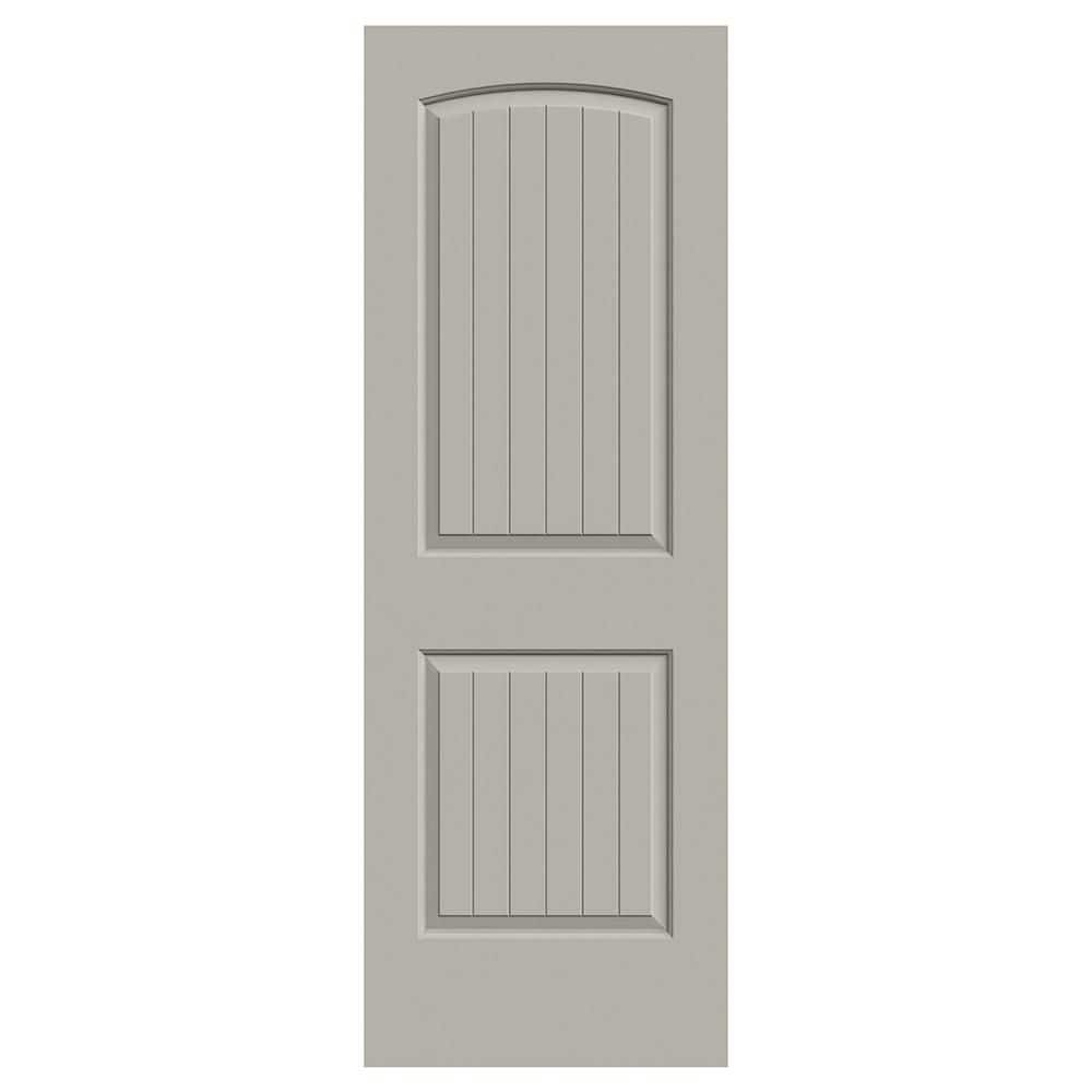 28 in. x 80 in. Santa Fe Vanilla Painted Smooth Molded Composite MDF Interior Door Slab