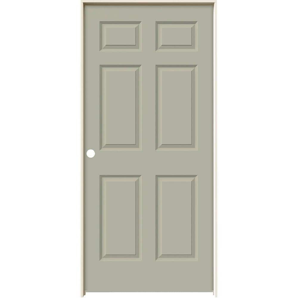 36 in. x 80 in. Colonist Desert Sand Painted Right-Hand Smooth Molded Composite Single Prehung Interior Door