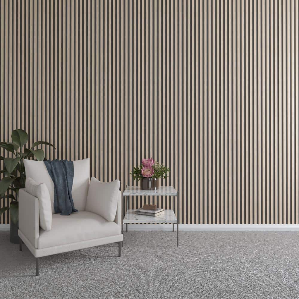 47 in. H x 1 in. W Slatwall Panels in Red Oak 42-Pack
