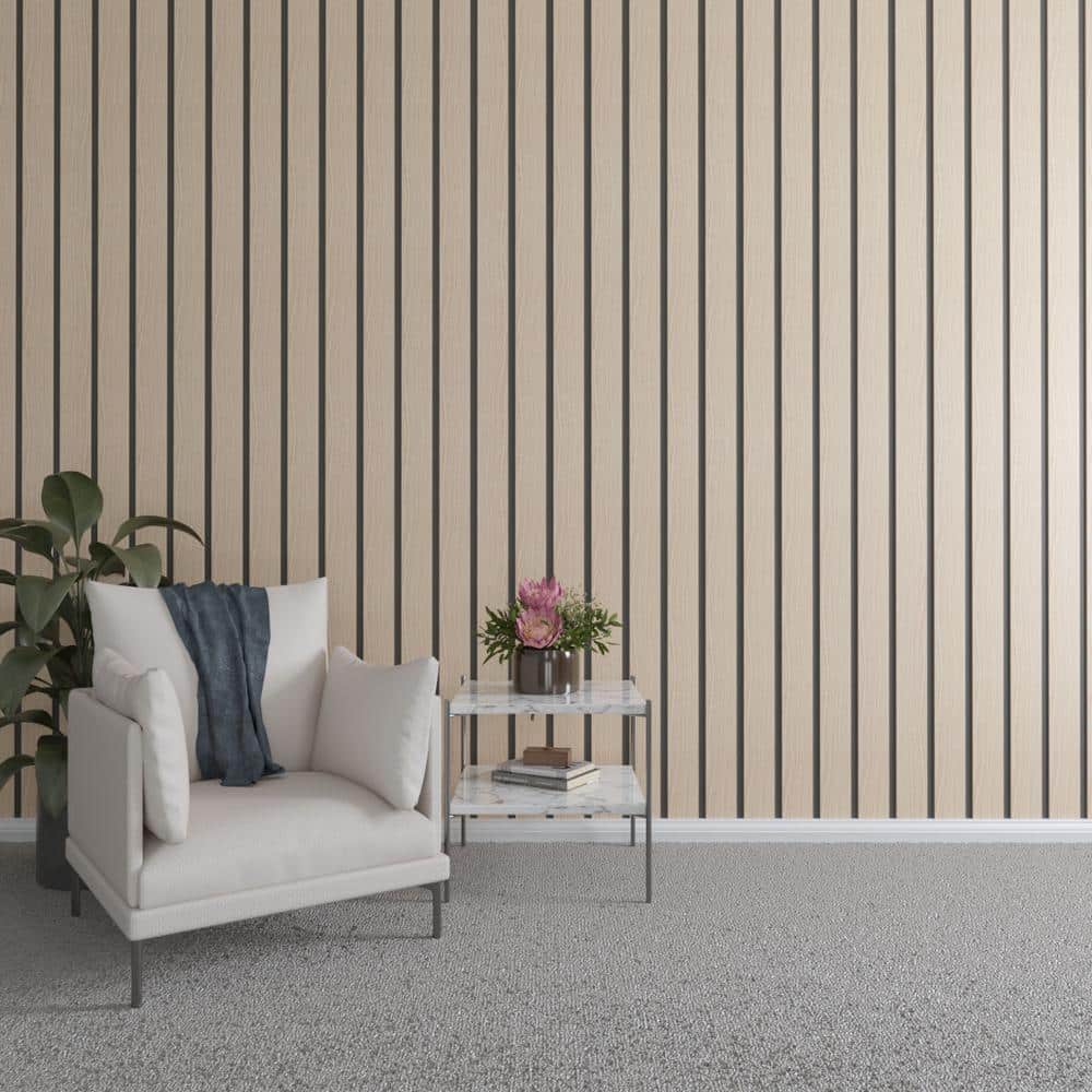 94 in. H x 4 in. W Slatwall Panels in Red Oak 11-Pack