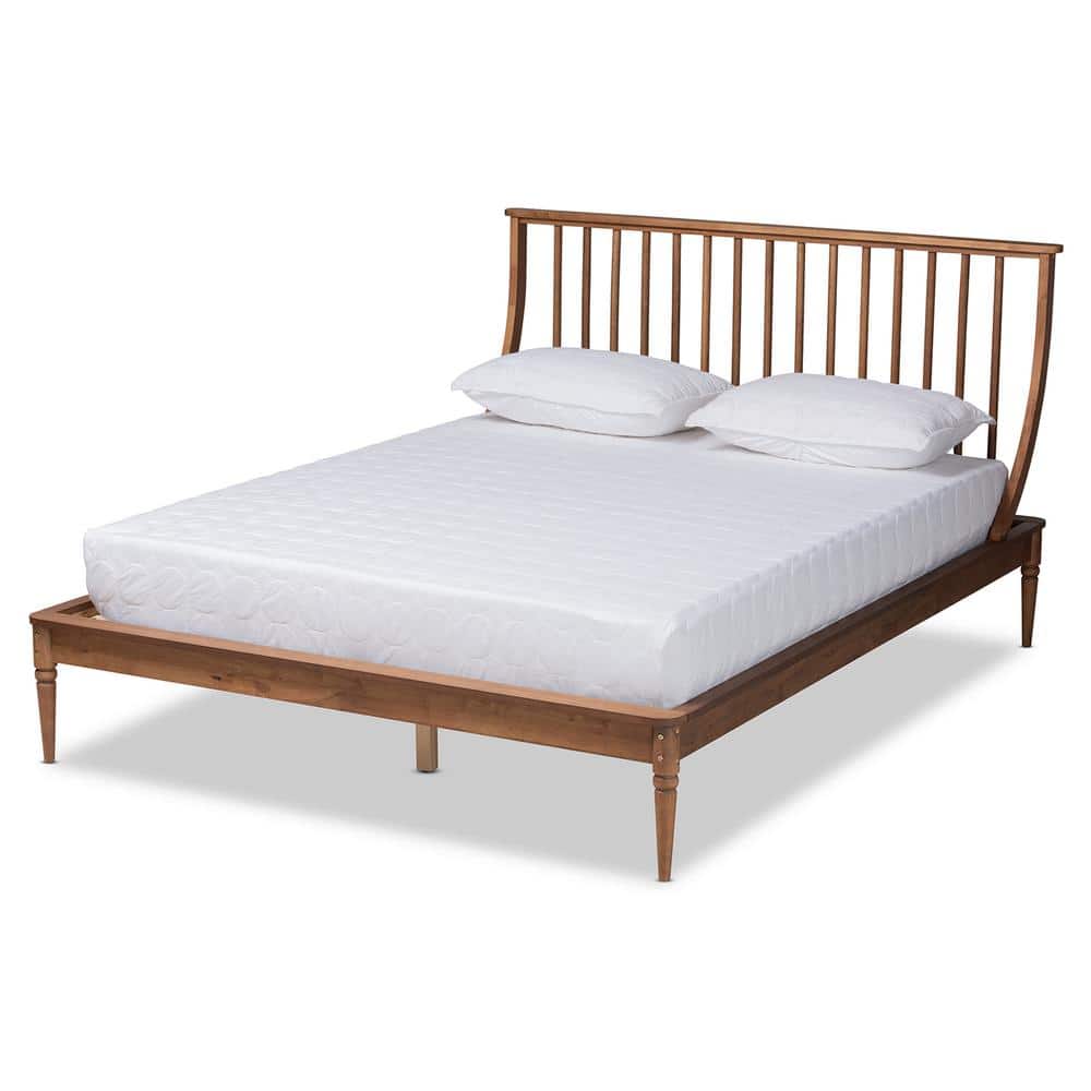 Abel Walnut Brown Full Platform Bed