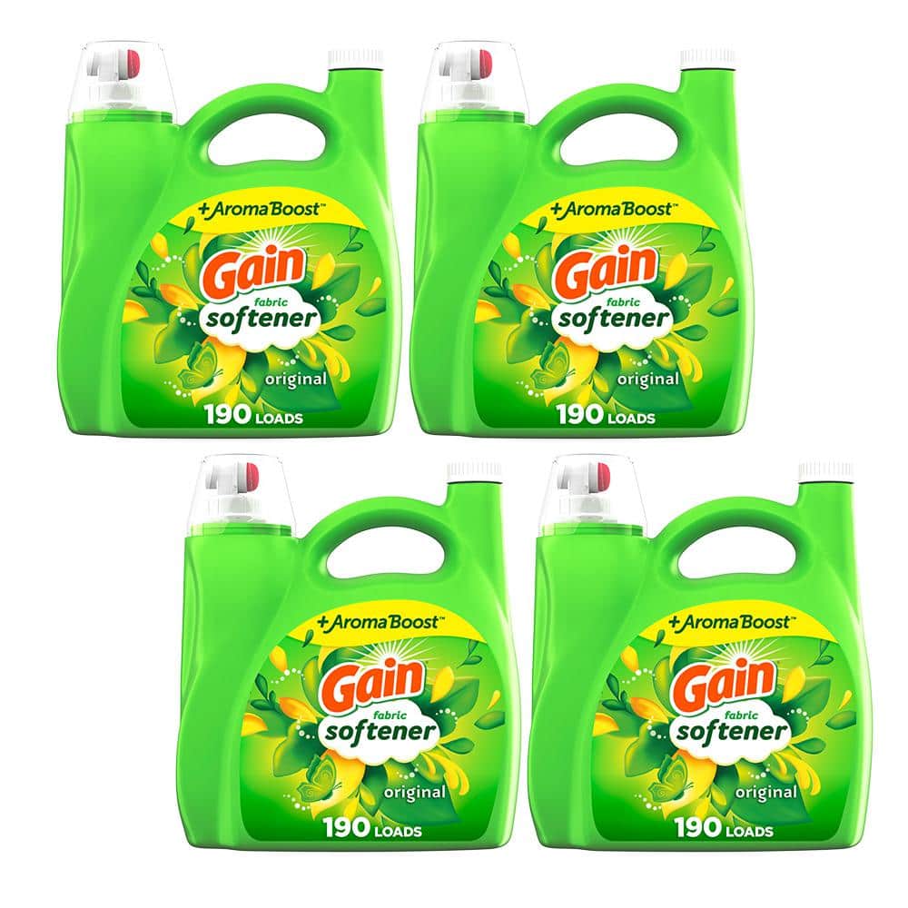 Aroma Boost Ultra Original Scent Liquid Fabric Softener, 190-Loads, 140 oz. (4-Pack)