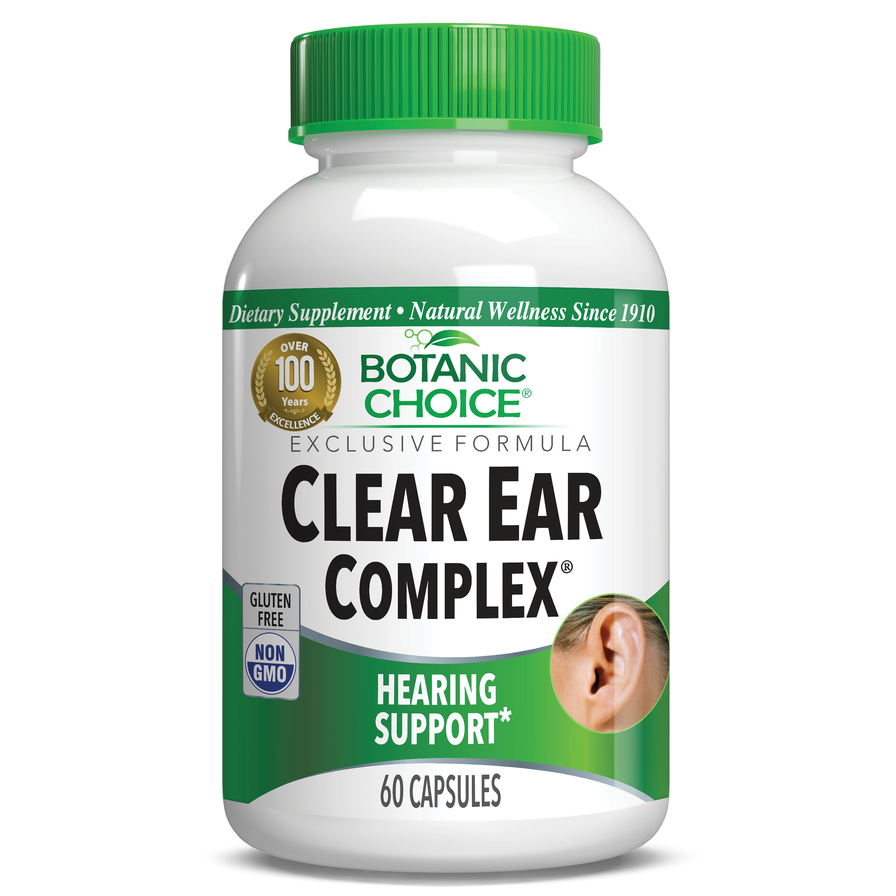 Clear Ear Complex® - Nutritional Hearing Support Supplement - 60 Capsules