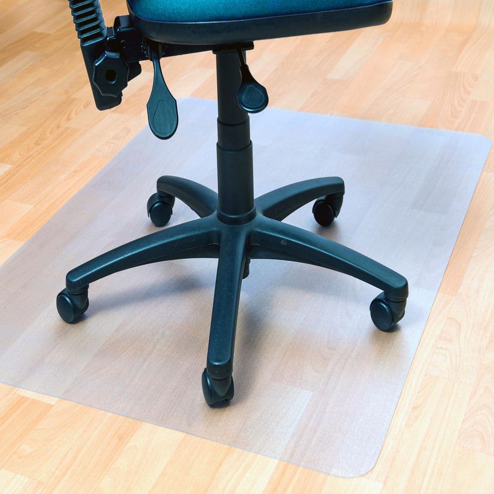Ecotex BioPVC Eco Friendly Carbon Neutral PVC Clear Indoor Chair Mat for Hard Floors 36 in. x 48 in.