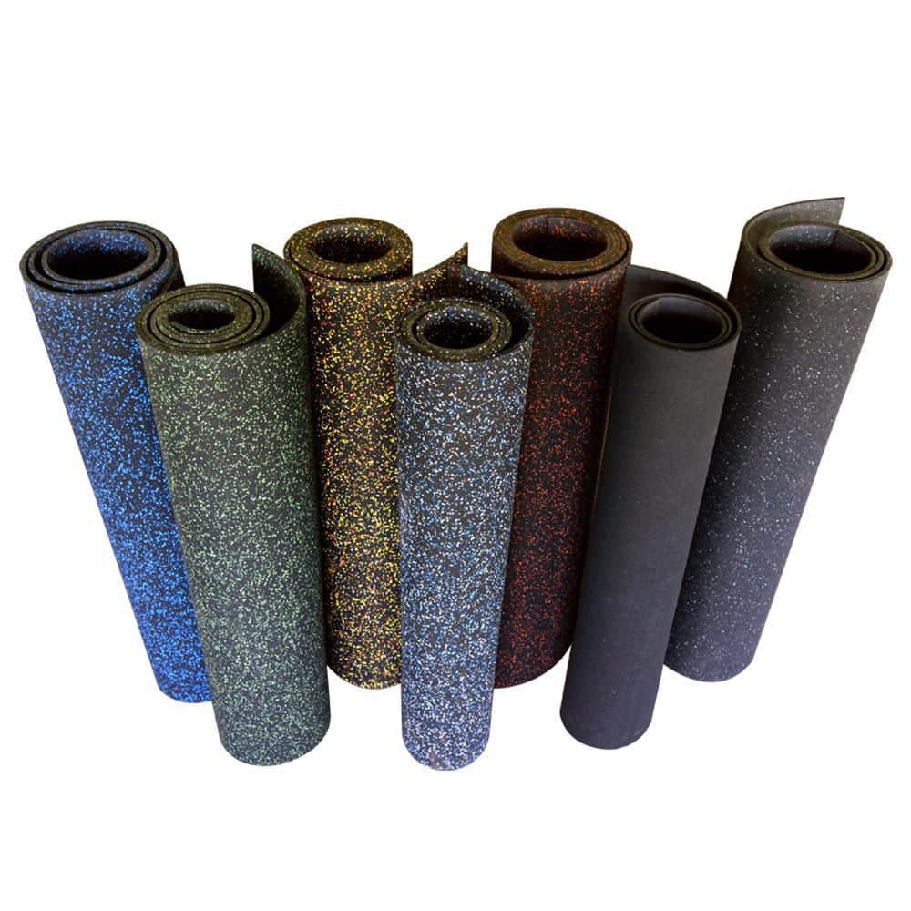 Elephant Bark Blue Dot 3/16 in. T x 48 in. W x 132 in. L Rubber Flooring (44 sq. ft.)