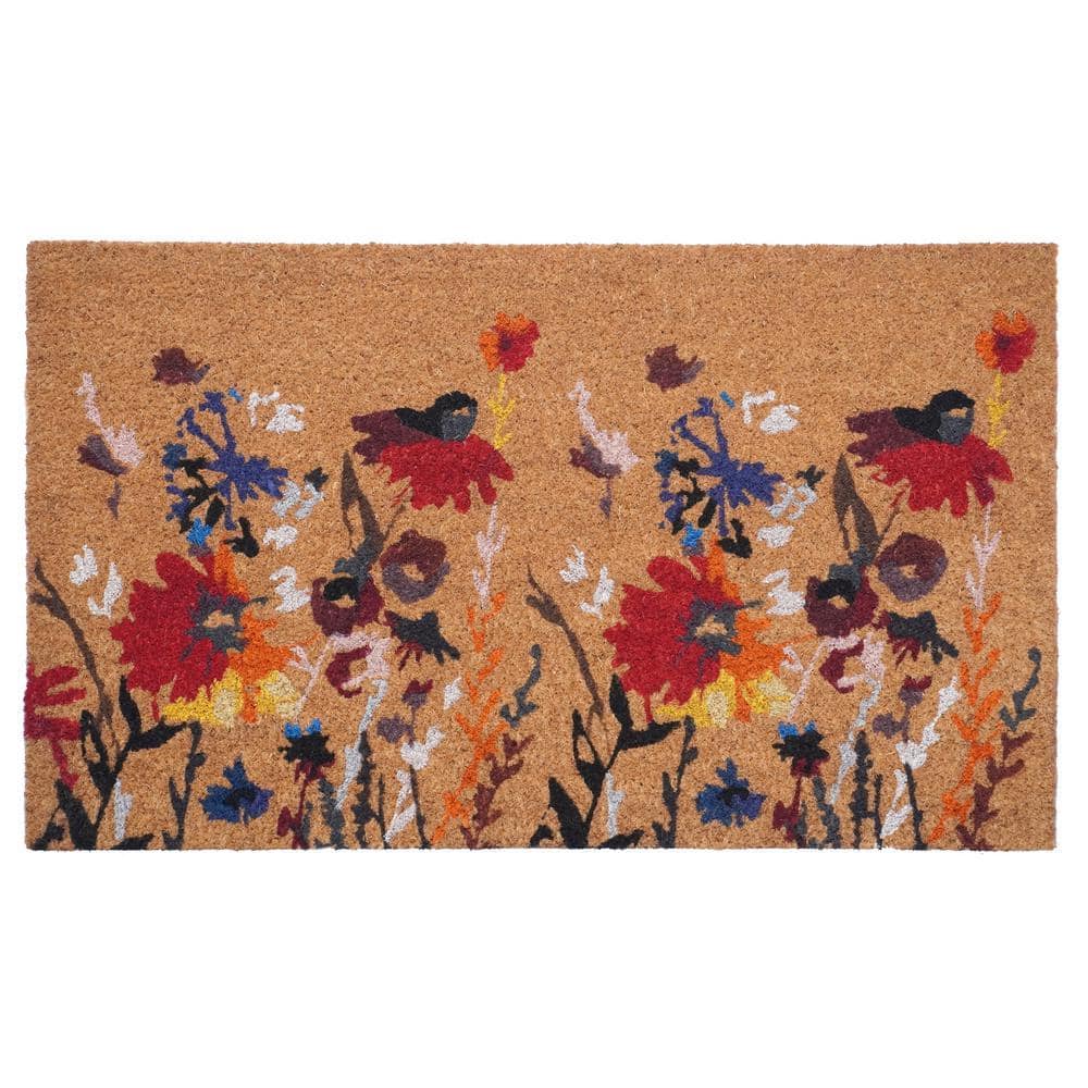 Floral Doormat 24 in. x 36 in.
