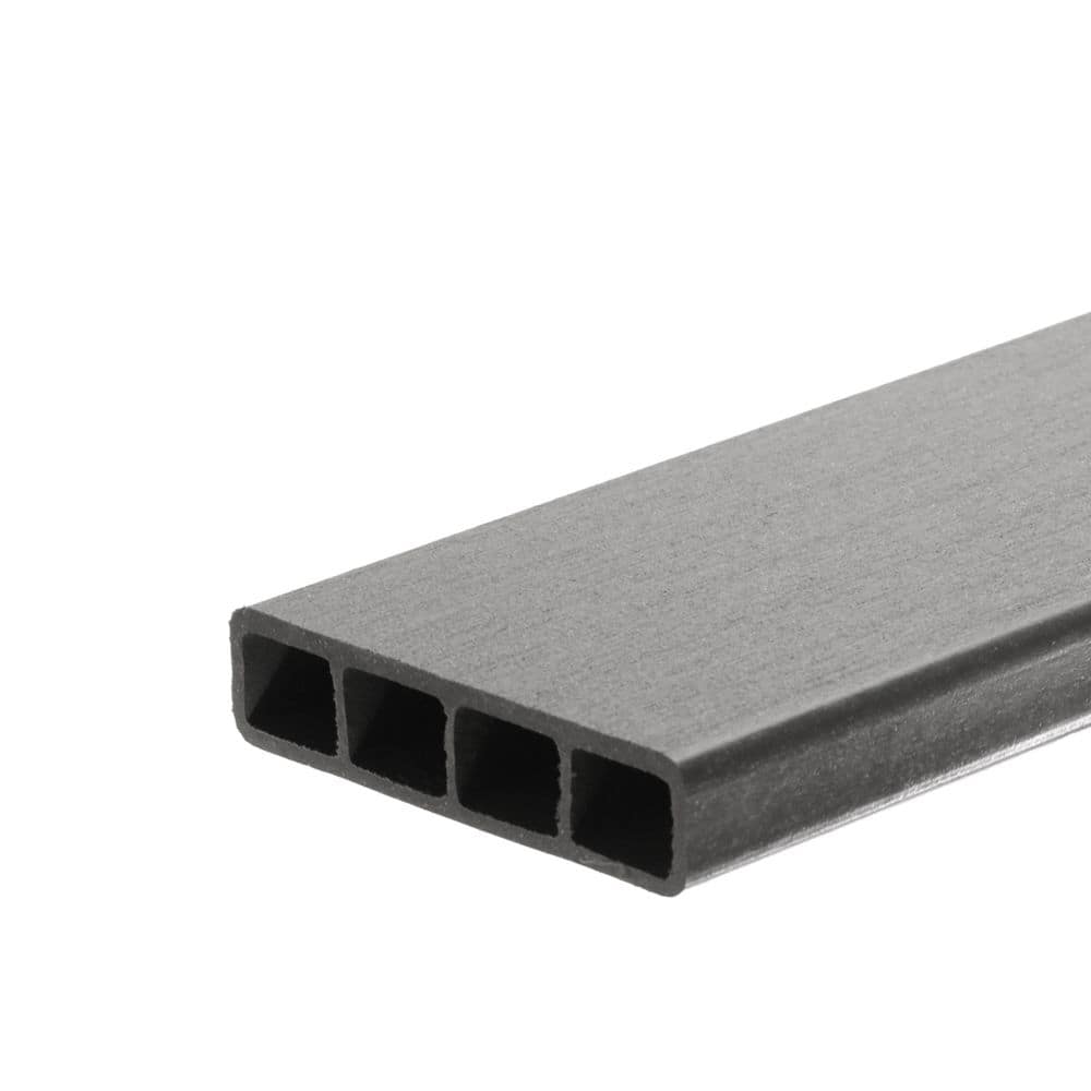 I.Dekk 1 in. x 5.25 in. x 3 in. Driftwood Composite Deck Board Sample