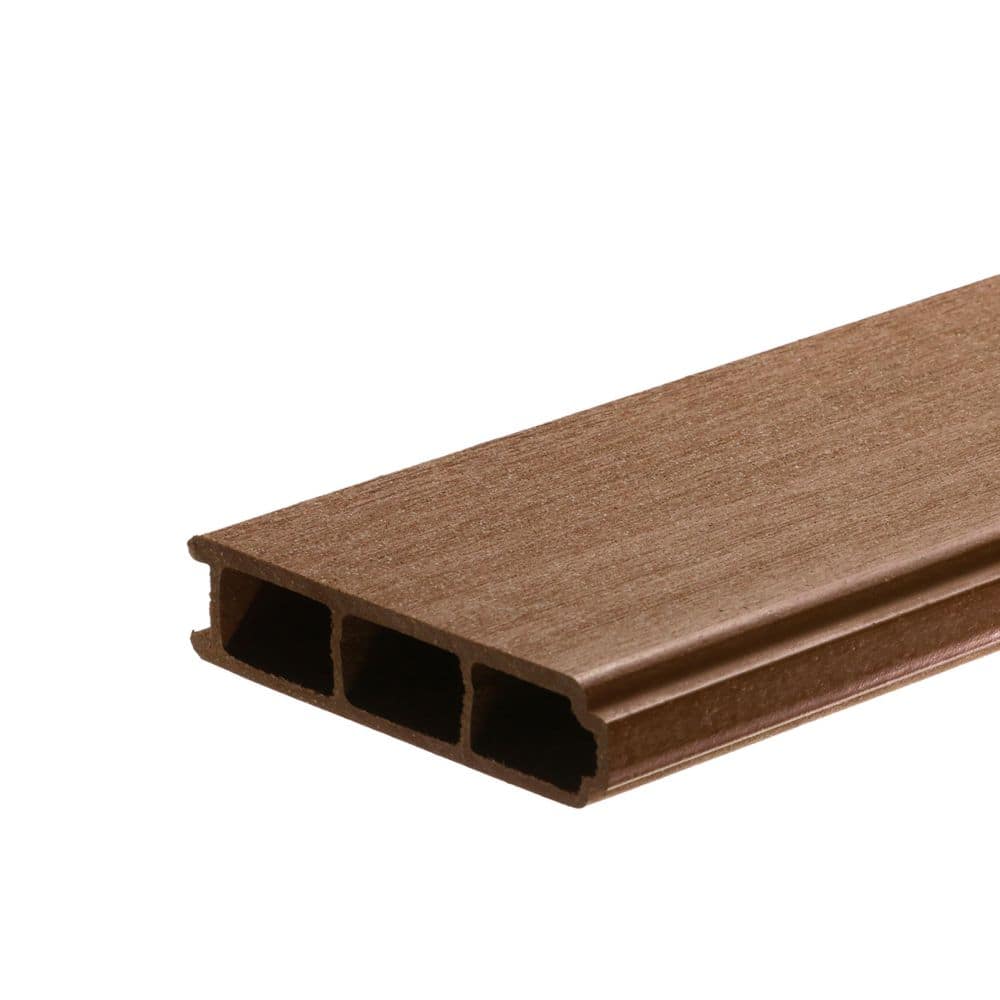 I.Dekk 1 in. x 6 in. x 16 ft. Mahogany Tongue and Groove Edge Composite Deck Board