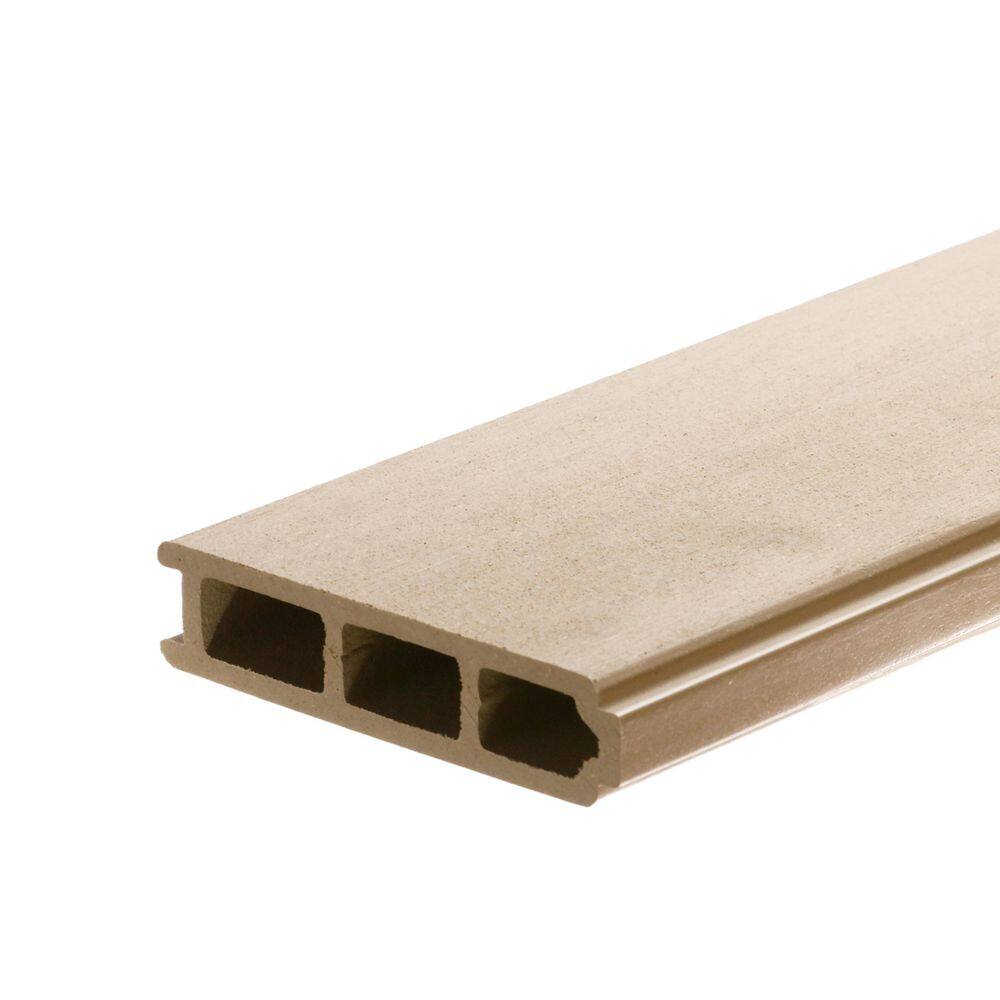 I.Dekk HD 1 in. x 6 in. x 20 ft. Cool Sand Tongue and Groove Edge Composite Deck Board