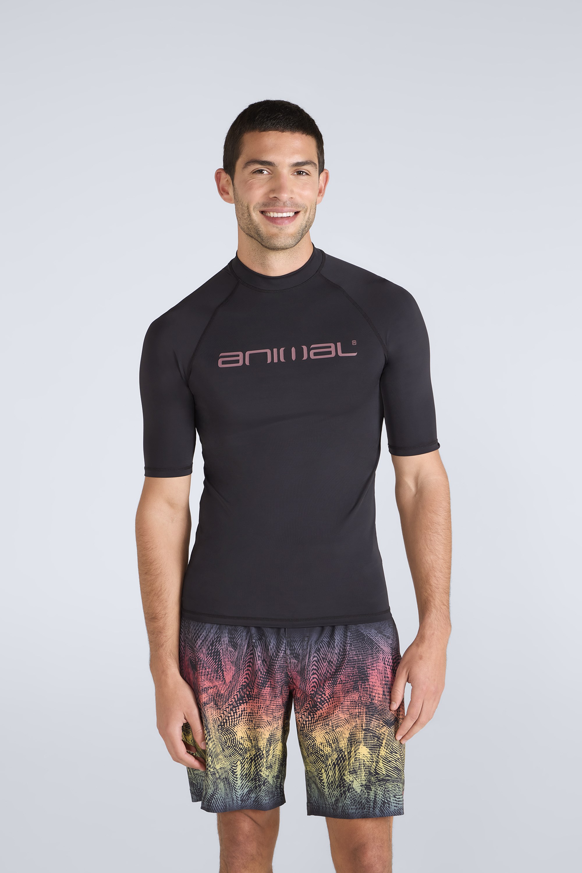 Kai Mens Recycled Rash Guard - Charcoal