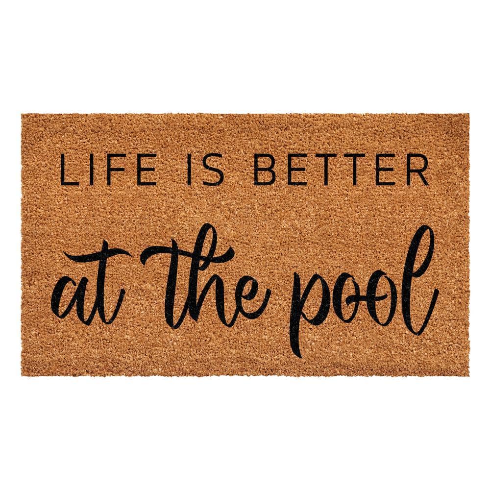 Life is Better At The Pool 24 in. x 36 in. Door Mat