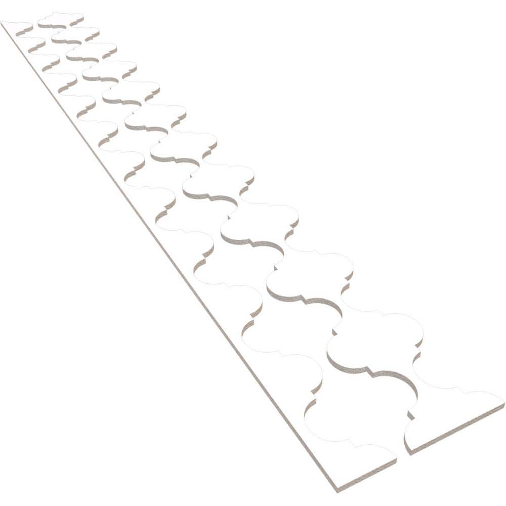 Marrakesh 94 in. H x 0.5 in. W Slatwall Panels in PVC 12-Pack