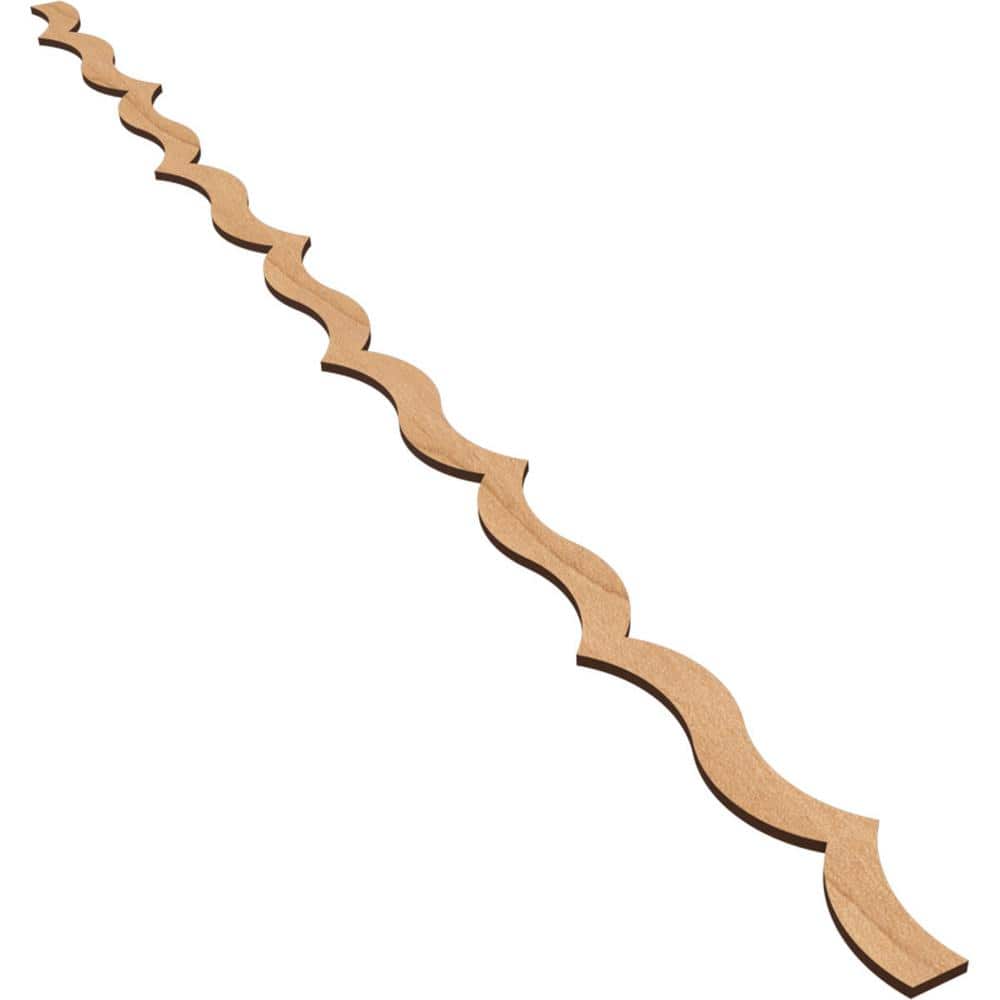 May 47 in. H x 0.25 in. W Slatwall Panels in Maple 43-Pack